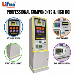 Lifun Smart Token Exchange Machine with Touchscreen & LED Frame,MY SHOP,Lifun Smart Token Exchange Machine with Touchscreen & LED Frame
