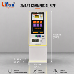 Lifun Smart Token Exchange Machine with Touchscreen & LED Frame,MY SHOP,Lifun Smart Token Exchange Machine with Touchscreen & LED Frame