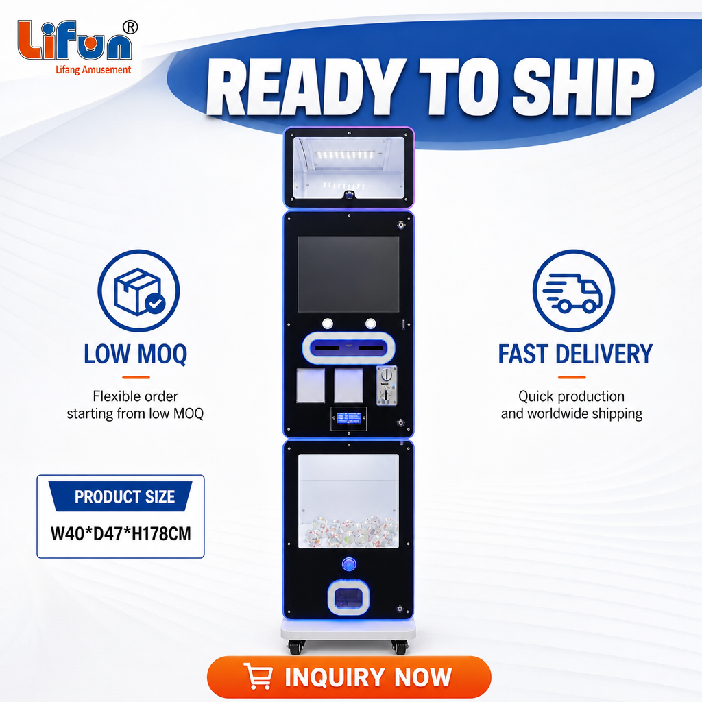 Lifun Prize Gift Vending with Card Dispenser & Capsule Toy,MY SHOP,Lifun Prize Gift Vending with Card Dispenser & Capsule Toy