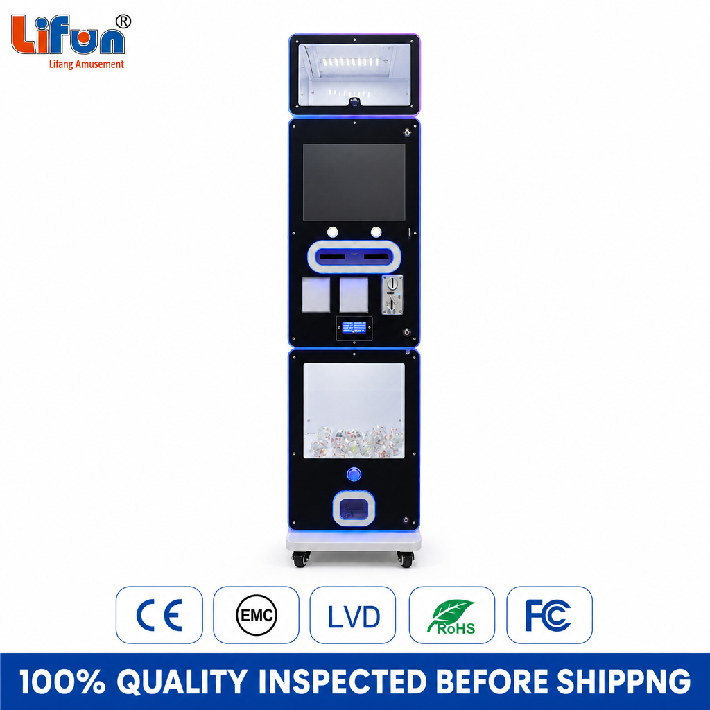 Lifun Prize Gift Vending with Card Dispenser & Capsule Toy,MY SHOP,Lifun Prize Gift Vending with Card Dispenser & Capsule Toy