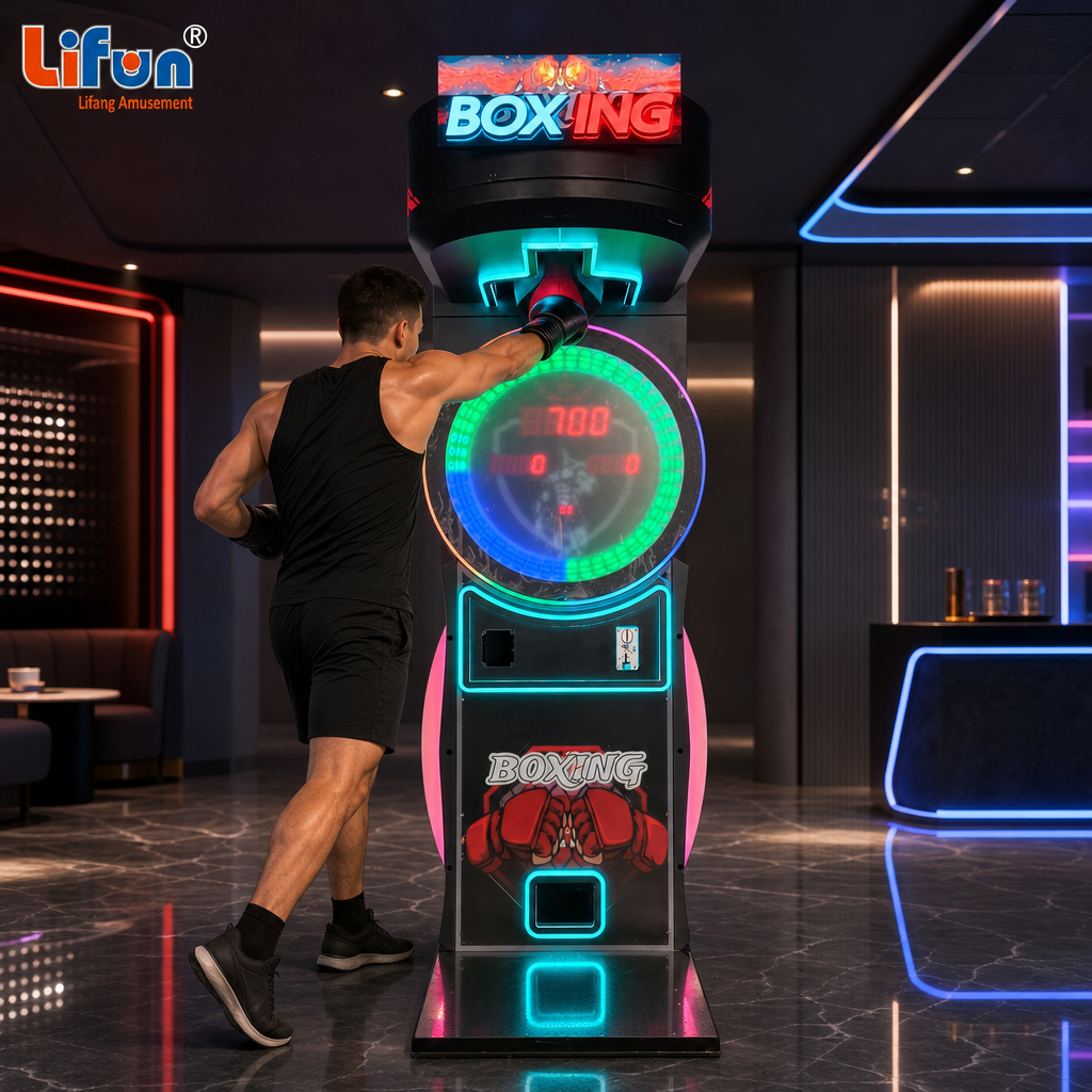 Lifun Cyber Boxing Arcade with LED Ring Score Display,MY SHOP,Lifun Cyber Boxing Arcade with LED Ring Score Display