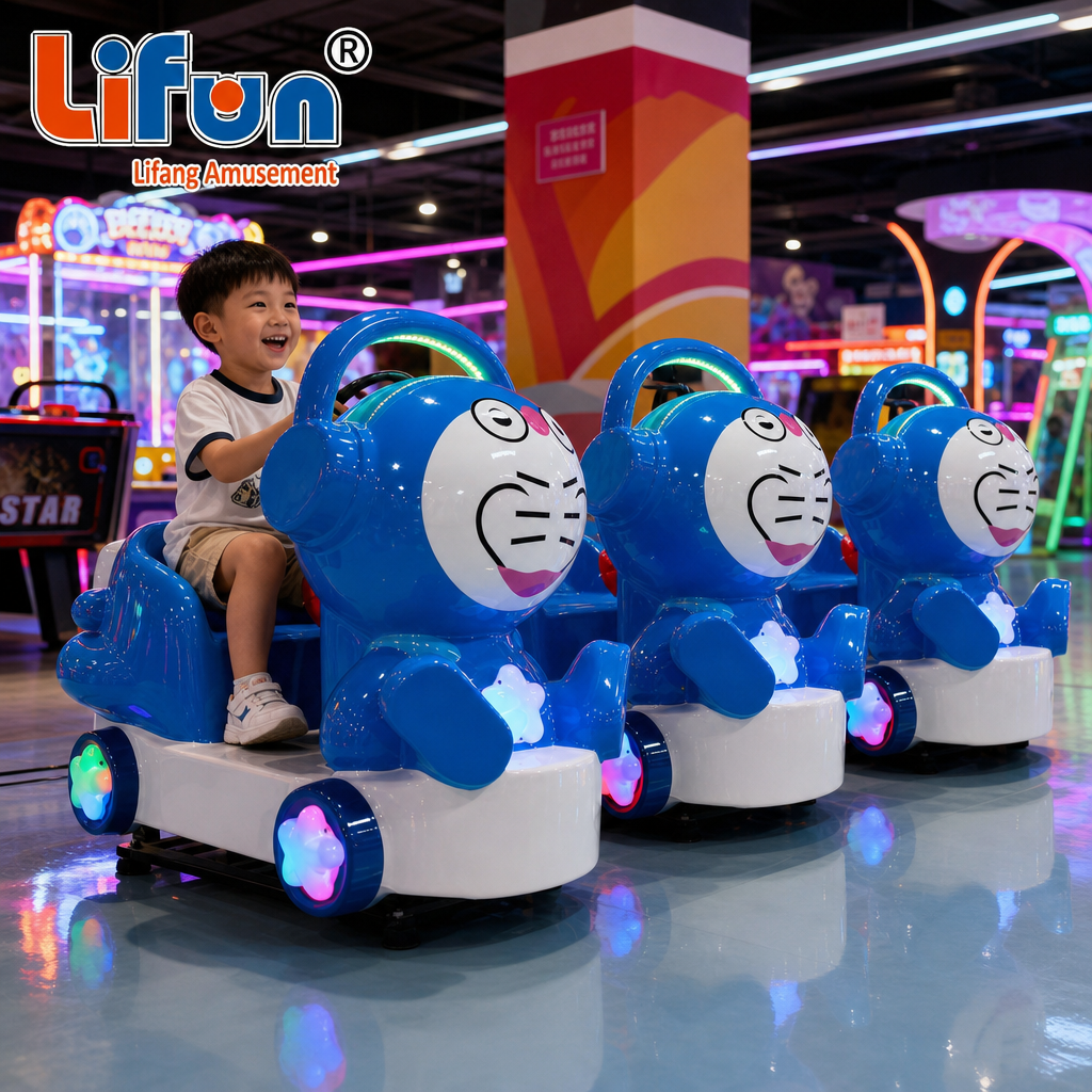 Lifun Doraemon Kiddie Ride with Music and Star LED Lights,MY SHOP,Lifun Doraemon Kiddie Ride with Music and Star LED Lights