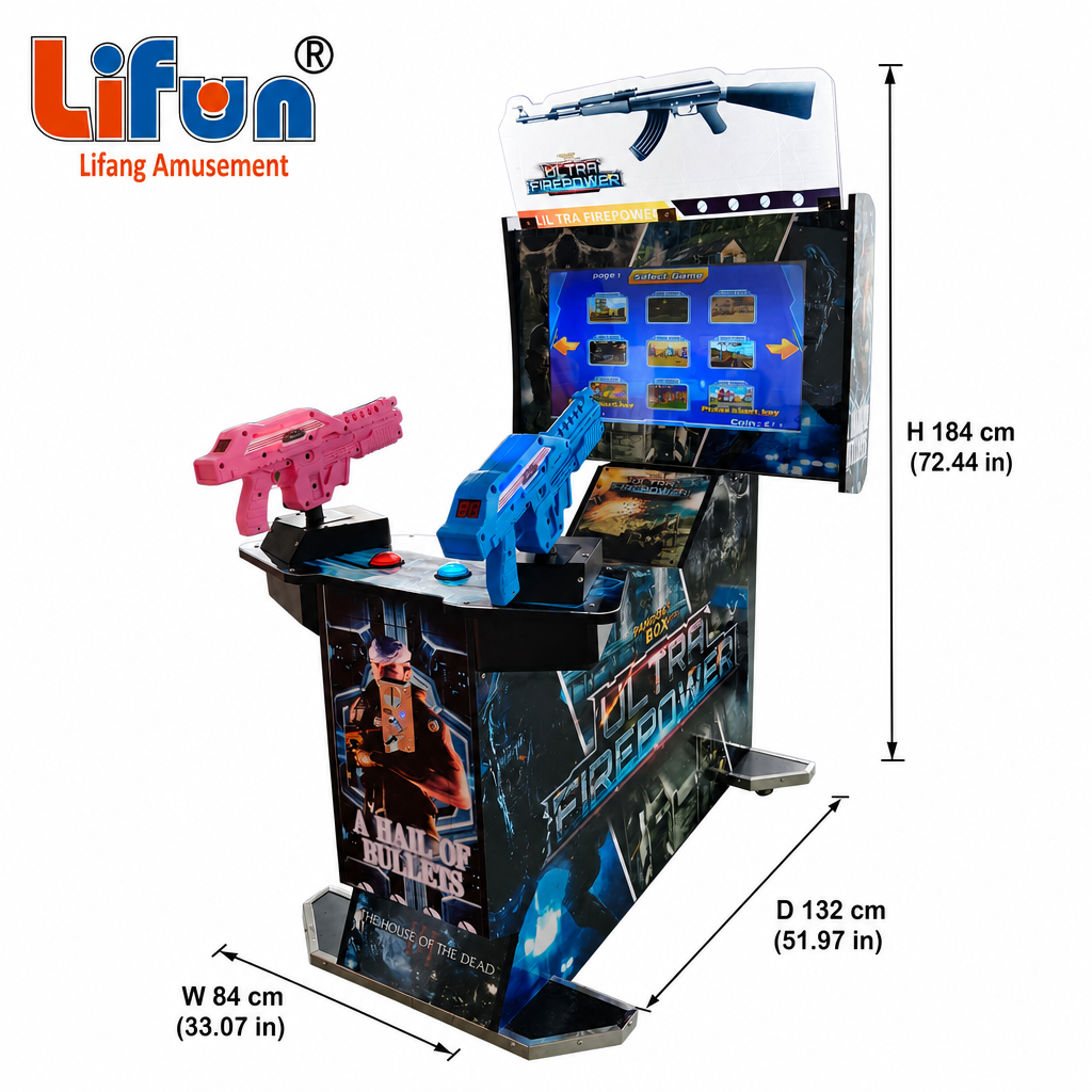 Lifun 32" Dual-Gun Shooting Arcade Machine with HD Screen,MY SHOP,Lifun 32" Dual-Gun Shooting Arcade Machine with HD Screen