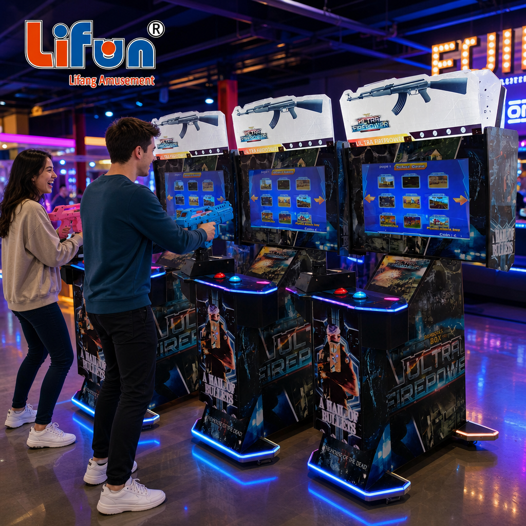 Lifun 32" Dual-Gun Shooting Arcade Machine with HD Screen,MY SHOP,Lifun 32" Dual-Gun Shooting Arcade Machine with HD Screen