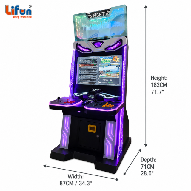 Lifun 32" Street Fighter Arcade – Dual Joysticks, All-in-One Games,MY SHOP,Lifun 32" Street Fighter Arcade – Dual Joysticks, All-in-One Games