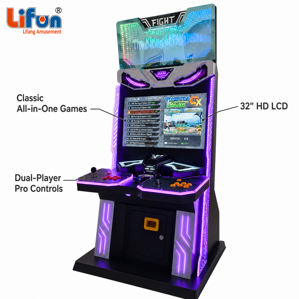 Lifun 32" Street Fighter Arcade – Dual Joysticks, All-in-One Games,MY SHOP,Lifun 32" Street Fighter Arcade – Dual Joysticks, All-in-One Games