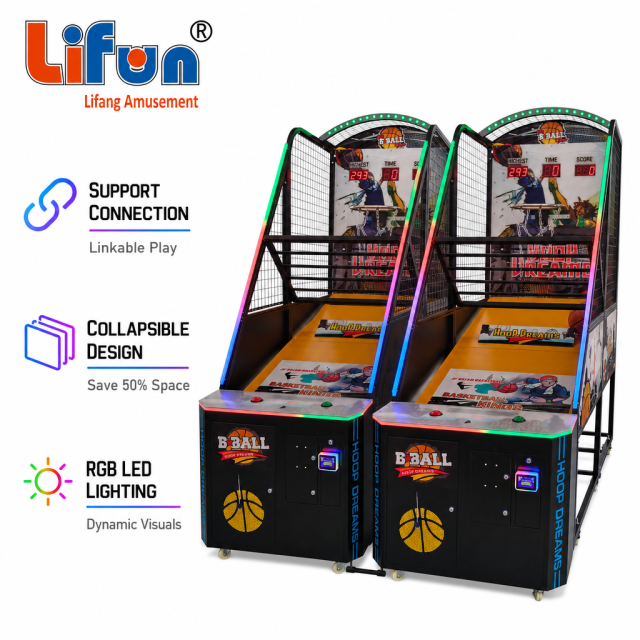 Lifun Luxury Collapsible Basketball Arcade with LED Top Sign,MY SHOP,Lifun Luxury Collapsible Basketball Arcade with LED Top Sign