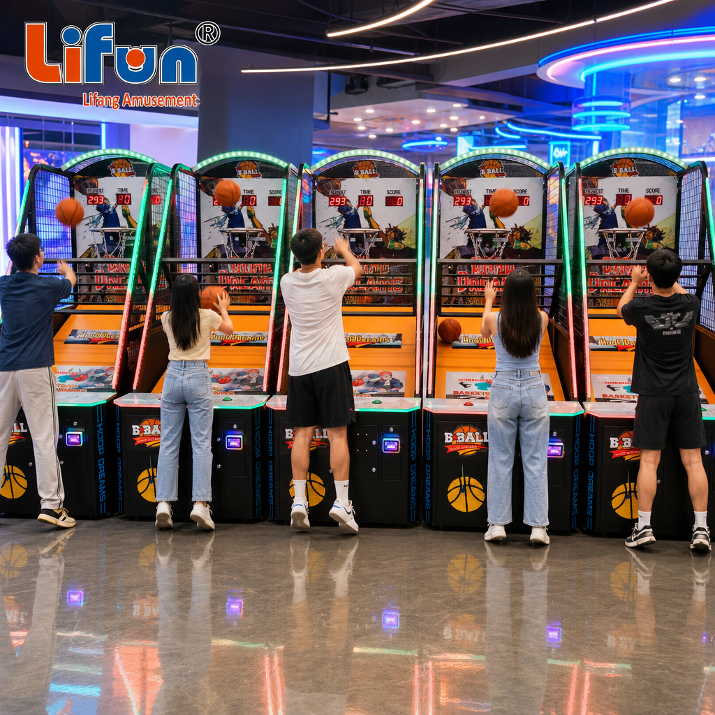 Lifun Luxury Collapsible Basketball Arcade with LED Top Sign,MY SHOP,Lifun Luxury Collapsible Basketball Arcade with LED Top Sign