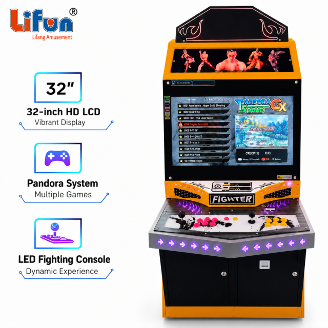 Lifun 32" LCD Game Machine Fighter for Retro Arcade & Dual Play,MY SHOP,Lifun 32" LCD Game Machine Fighter for Retro Arcade & Dual Play