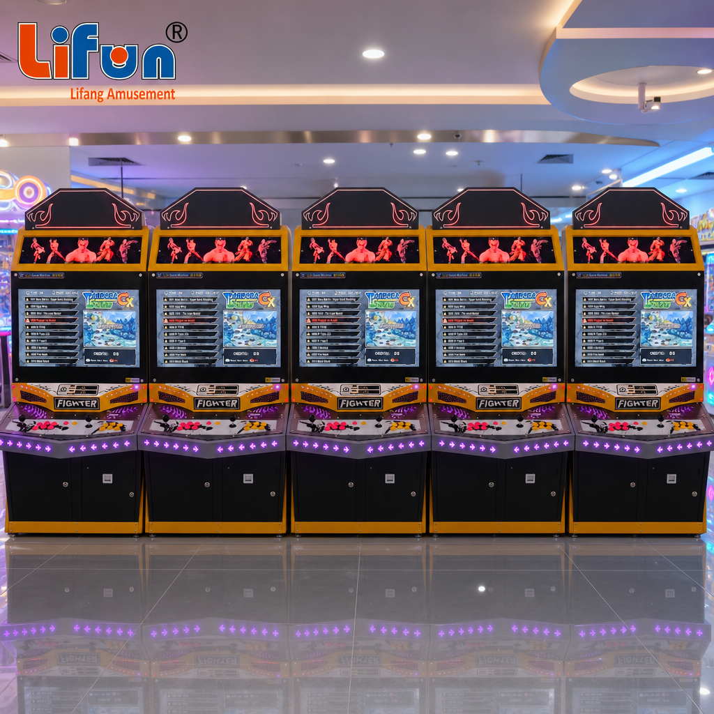 Lifun 32" LCD Game Machine Fighter for Retro Arcade & Dual Play,MY SHOP,Lifun 32" LCD Game Machine Fighter for Retro Arcade & Dual Play