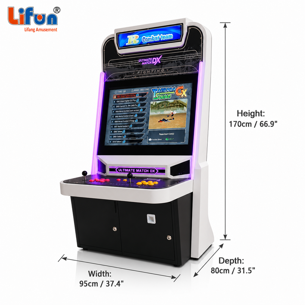 Lifun Combat Team 32" Arcade Fighter with Dual Controls & LED Glow,MY SHOP,Lifun Combat Team 32" Arcade Fighter with Dual Controls & LED Glow