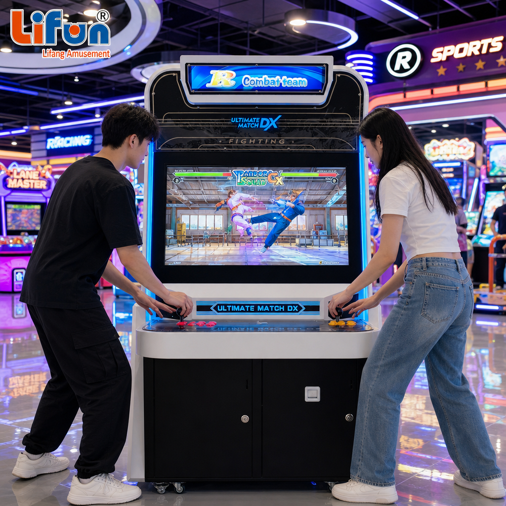 Lifun Combat Team 32" Arcade Fighter with Dual Controls & LED Glow,MY SHOP,Lifun Combat Team 32" Arcade Fighter with Dual Controls & LED Glow