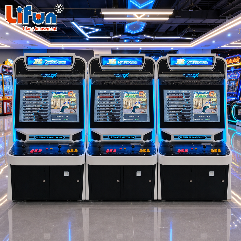 Lifun Combat Team 32" Arcade Fighter with Dual Controls & LED Glow,MY SHOP,Lifun Combat Team 32" Arcade Fighter with Dual Controls & LED Glow