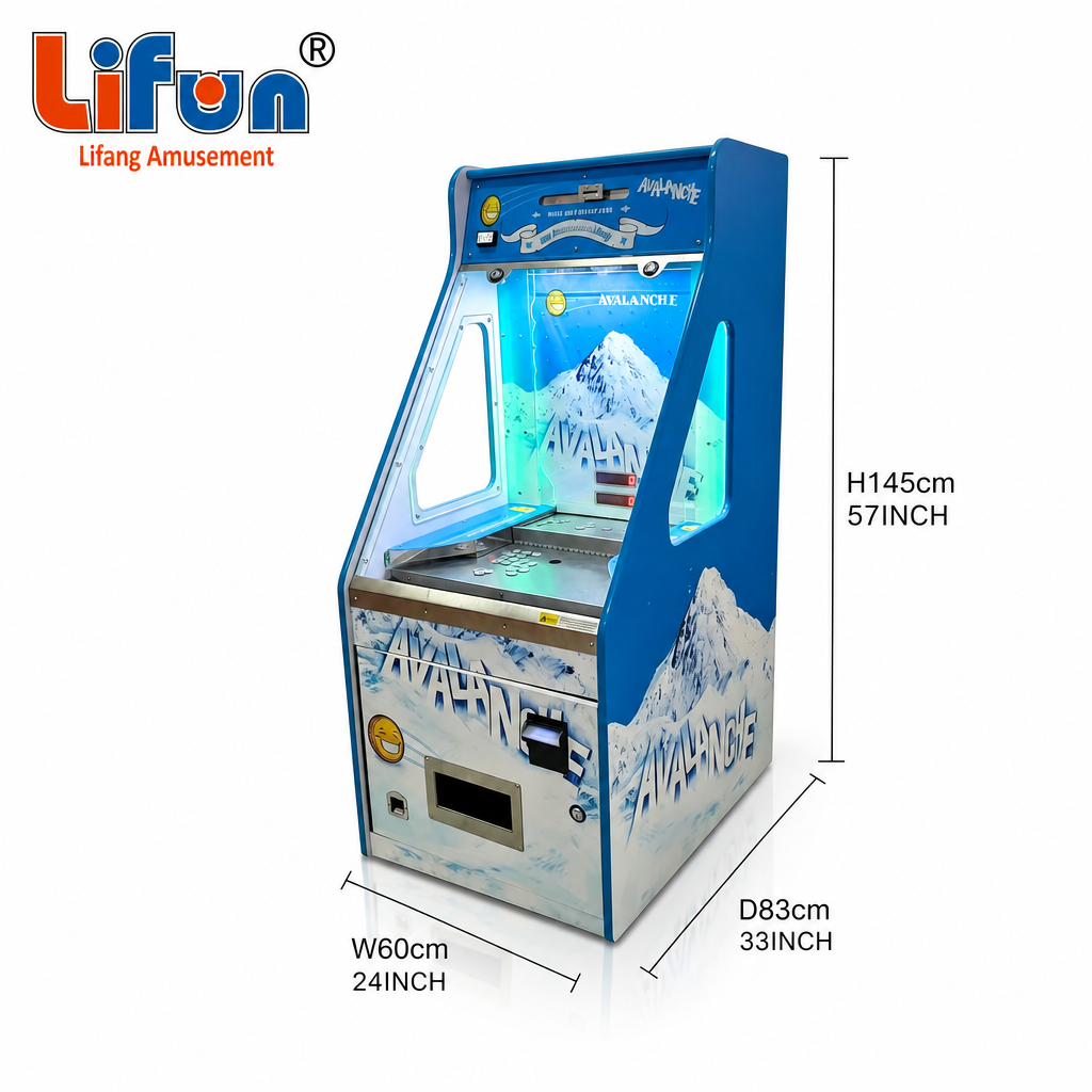 Lifun Avalanche Coin Pusher with Bonus Reward & Compact Design,MY SHOP,Lifun Avalanche Coin Pusher with Bonus Reward & Compact Design