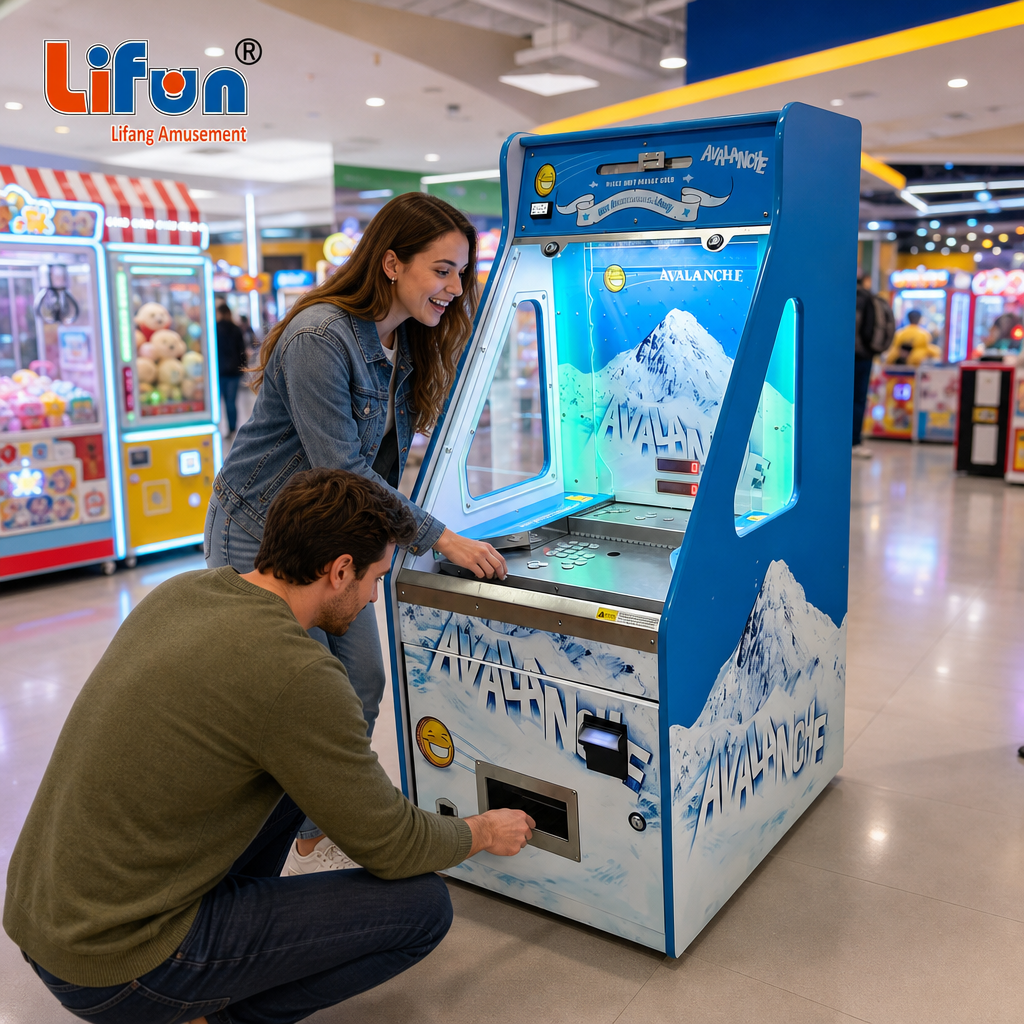 Lifun Avalanche Coin Pusher with Bonus Reward & Compact Design,MY SHOP,Lifun Avalanche Coin Pusher with Bonus Reward & Compact Design