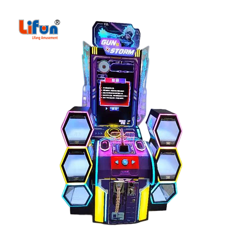 Lifun Gun Storm II Shooting Arcade with Prize Lockers & HD Screen,MY SHOP,Lifun Gun Storm II Shooting Arcade with Prize Lockers & HD Screen