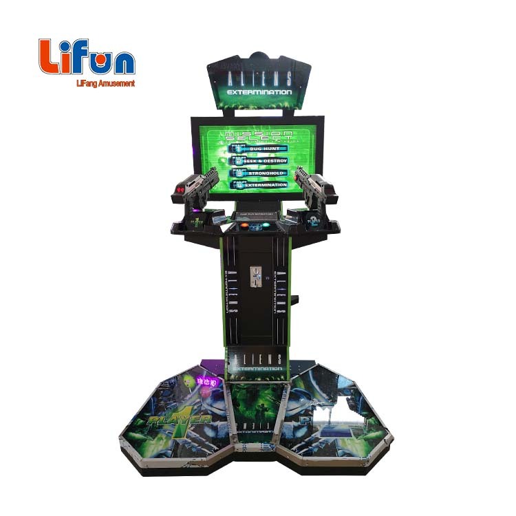 Lifun 42" Aliens Arcade Shooter with Dynamic Pedals & Dual Guns,MY SHOP,Lifun 42" Aliens Arcade Shooter with Dynamic Pedals & Dual Guns