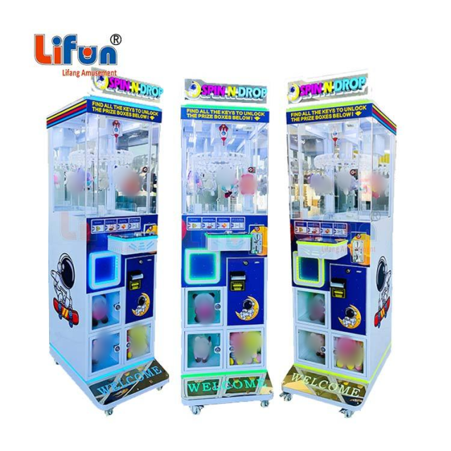 Magic Spin 30-Clip Machine | Multi-Clip Arcade Hub for High-Traffic Play & Precision Wins,MY SHOP,Durable Metal Magic Spin 30-Clip - Clip Claw Machine
