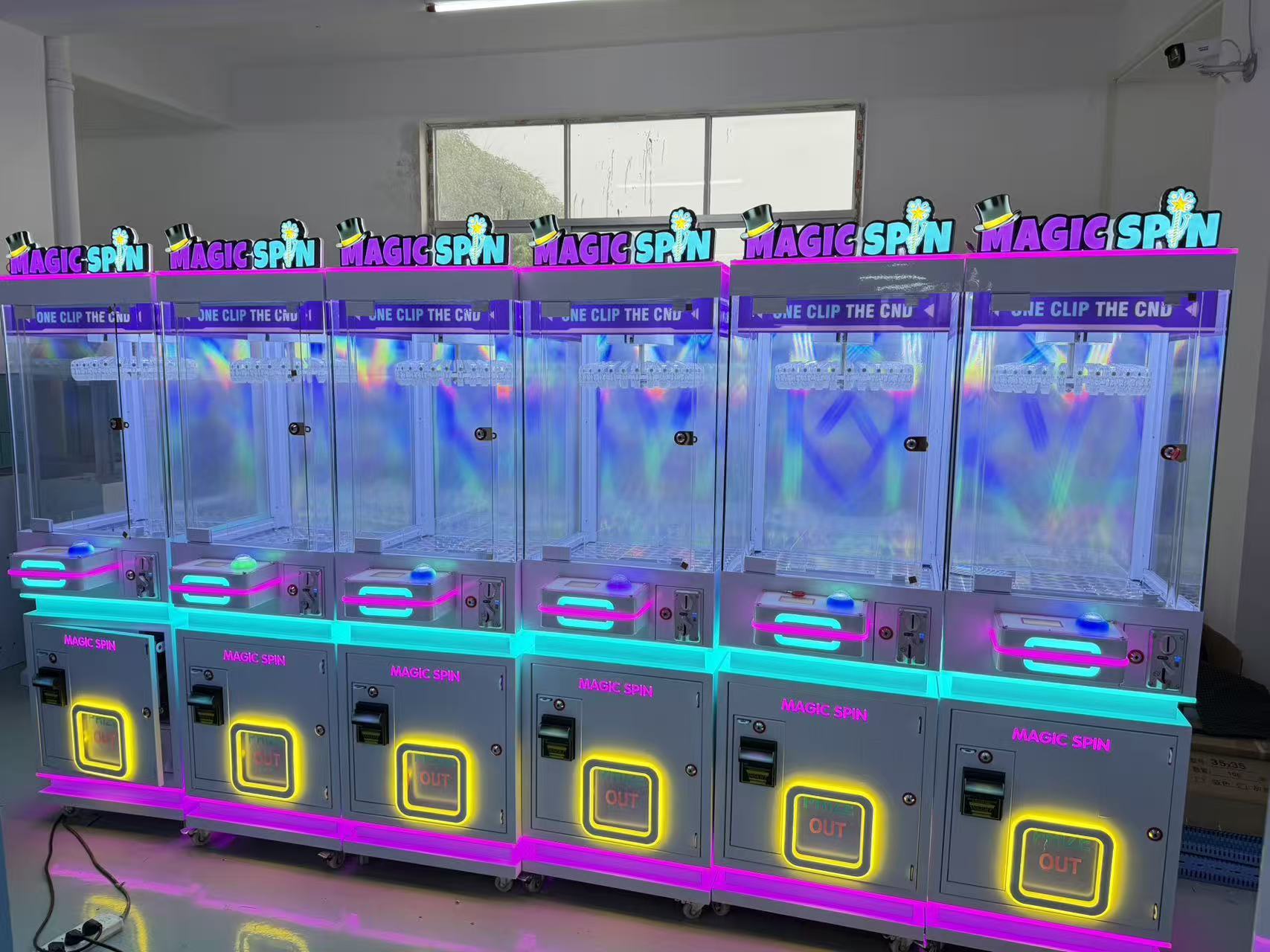 Magic Spin Clip Machine by Lifun | Interactive Arcade Hub for Multi-Reward Play & Viral Thrills,MY SHOP,Durable Metal Magic Spin - Clip Claw Machine