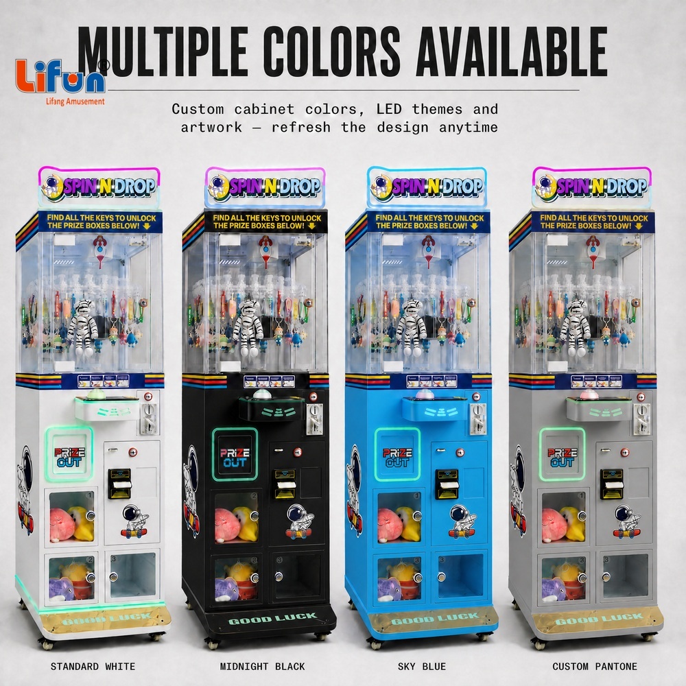 Magic Spin 30-Clip Machine | Multi-Clip Arcade Hub for High-Traffic Play & Precision Wins,MY SHOP,Durable Metal Magic Spin 30-Clip - Clip Claw Machine