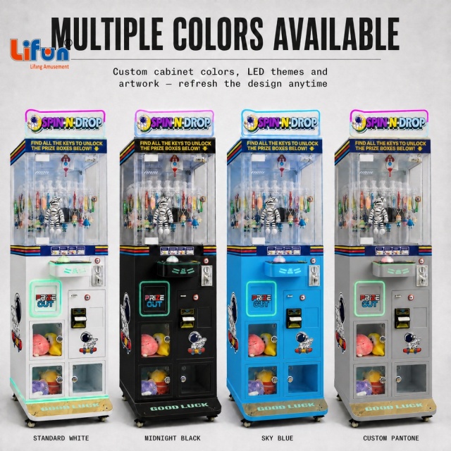 Magic Spin 30-Clip Machine | Multi-Clip Arcade Hub for High-Traffic Play & Precision Wins,MY SHOP,Durable Metal Magic Spin 30-Clip - Clip Claw Machine