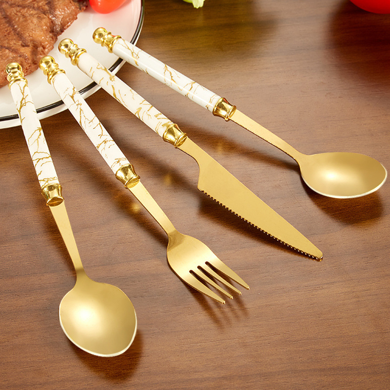 Exquisite stainless steel knife, fork and spoon set,MY SHOP,Exquisite stainless steel knife, fork and spoon set