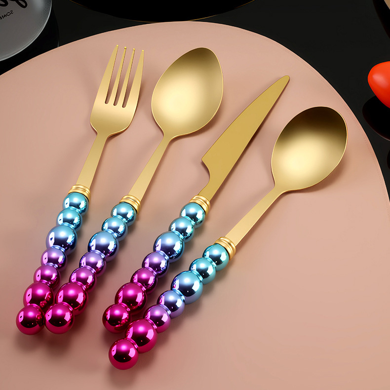 Exquisite stainless steel knife, fork and spoon set,MY SHOP,Exquisite stainless steel knife, fork and spoon set