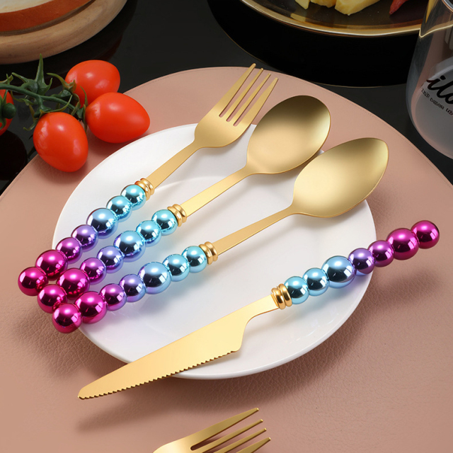 Exquisite stainless steel knife, fork and spoon set,MY SHOP,Exquisite stainless steel knife, fork and spoon set