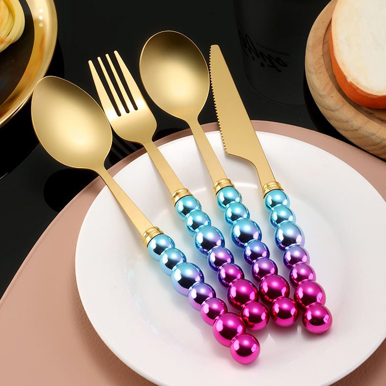 Exquisite stainless steel knife, fork and spoon set,MY SHOP,Exquisite stainless steel knife, fork and spoon set