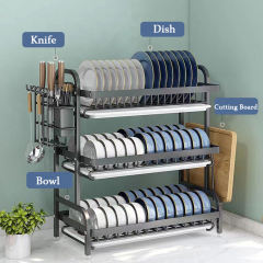 Kitchen storage rack, dish rack, plate storage and draining rack,MY SHOP,Kitchen storage rack, dish rack, plate storage and draining rack
