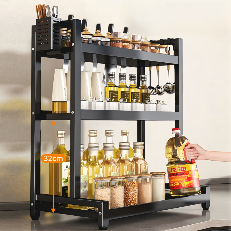 Multi-functional kitchen storage rack and seasoning storage rack,MY SHOP,Multi-functional kitchen storage rack and seasoning storage rack