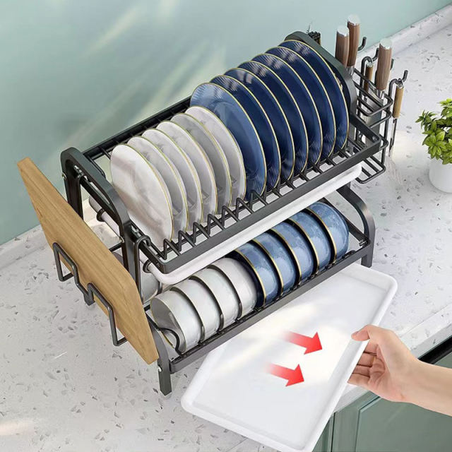 Kitchen storage rack, dish rack, plate storage and draining rack,MY SHOP,Kitchen storage rack, dish rack, plate storage and draining rack