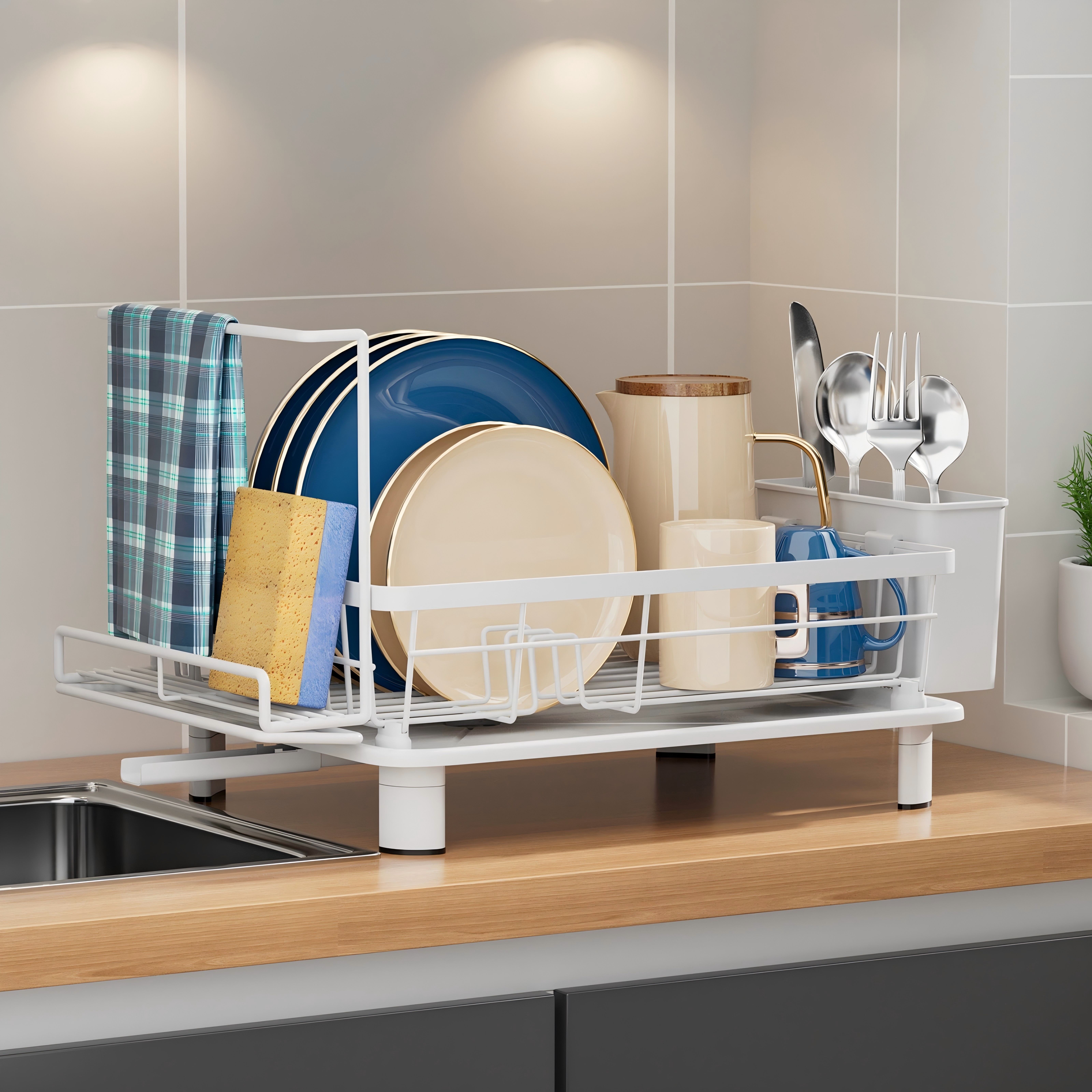 Kitchen storage rack, dish rack, plate storage and draining rack,MY SHOP,Kitchen storage rack, dish rack, plate storage and draining rack