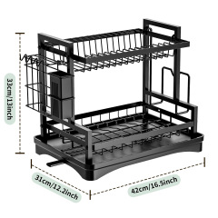 Kitchen storage rack, dish rack, plate storage and draining rack,MY SHOP,Kitchen storage rack, dish rack, plate storage and draining rack