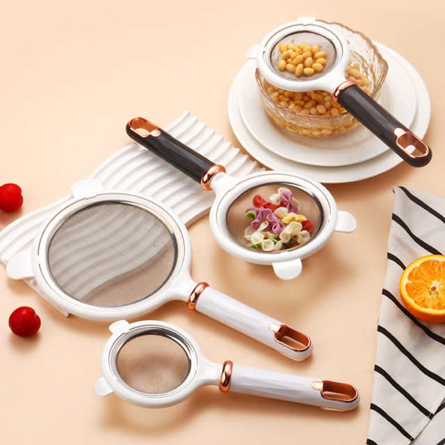 Creative stainless steel strainer for draining and scooping noodles,MY SHOP,Creative stainless steel strainer for draining and scooping noodles