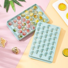 33 Grids Sphere Ice Mold with Lid - Small Round Ice Ball Maker for Whiskey, Cocktails & Juice,HangYu Housewares ,Diy ice cube molds, ice cream molds