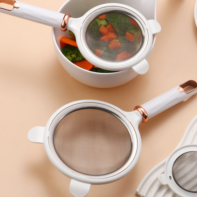 Creative stainless steel strainer for draining and scooping noodles,MY SHOP,Creative stainless steel strainer for draining and scooping noodles