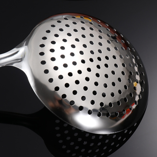 Wholesale Stainless Steel Skimmer Ladle / Slotted Spoon for Kitchen,HangYu Housewares ,Stainless steel strainer
