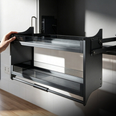 Cabinet pull-out basket lifting,DongGuan HangyYu Houseware Factory Website,Cabinet pull-out basket lifting