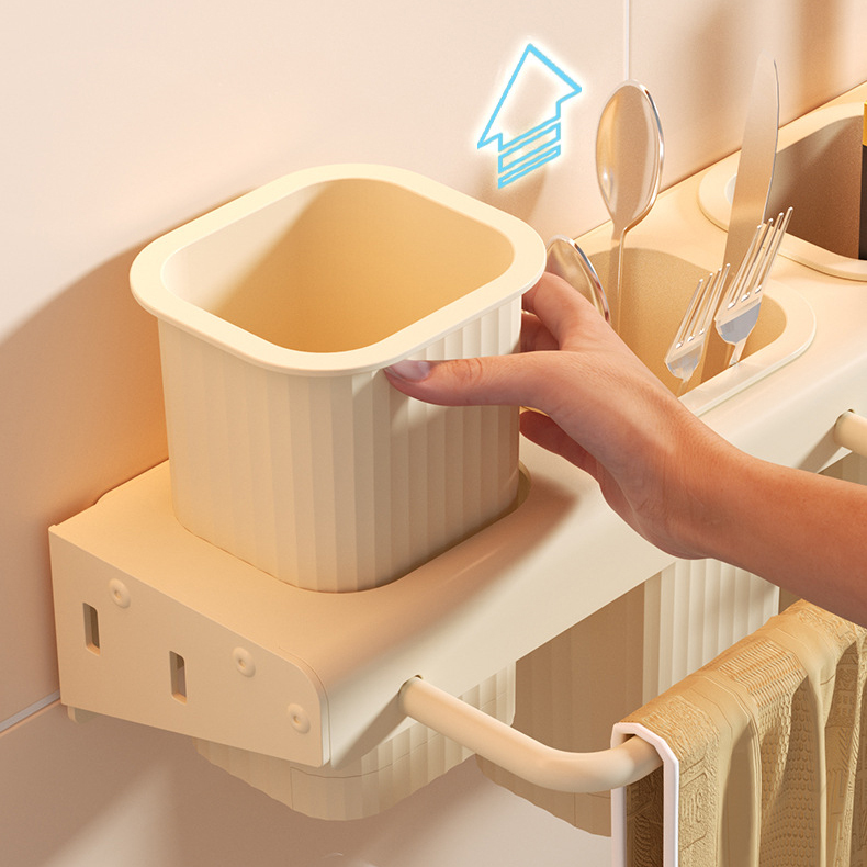 Multi-functional kitchen knife and tableware rack, wall-mounted,DongGuan HangyYu Houseware Factory Website,Multi-functional kitchen knife and tableware rack, wall-mounted