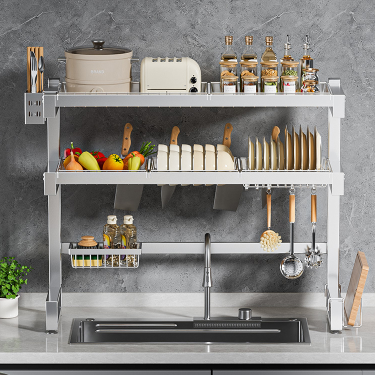 Multi-functional kitchen sink storage rack,DongGuan HangyYu Houseware Factory Website,Multi-functional kitchen sink storage rack