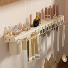 Multi-functional kitchen knife and tableware rack, wall-mounted,DongGuan HangyYu Houseware Factory Website,Multi-functional kitchen knife and tableware rack, wall-mounted