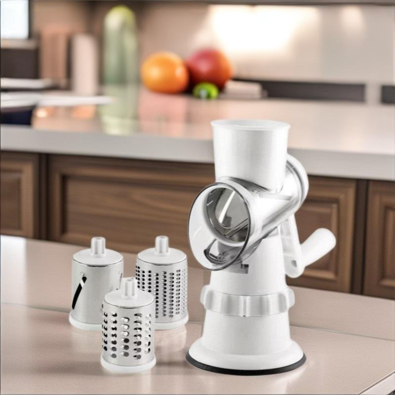 Multifunctional hand-operated vegetable cutter, kitchen drum vegetable slicer, grater and shredder tool,HangYu Housewares ,Multifunctional hand-operated vegetable cutter, kitchen drum vegetable slicer, grater and shredder tool