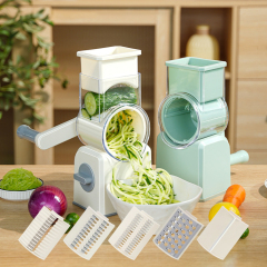 Multifunctional hand-operated vegetable cutter, kitchen drum vegetable slicer, grater and shredder tool,HangYu Housewares ,Multifunctional hand-operated vegetable cutter, kitchen drum vegetable slicer, grater and shredder tool