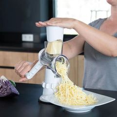 Multifunctional hand-operated vegetable cutter, kitchen drum vegetable slicer, grater and shredder tool,HangYu Housewares ,Multifunctional hand-operated vegetable cutter, kitchen drum vegetable slicer, grater and shredder tool