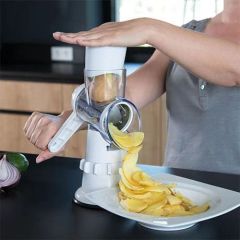 Multifunctional hand-operated vegetable cutter, kitchen drum vegetable slicer, grater and shredder tool,HangYu Housewares ,Multifunctional hand-operated vegetable cutter, kitchen drum vegetable slicer, grater and shredder tool