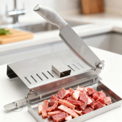 Multifunctional stainless steel meat cutter, suitable for cutting herbs, beef and mutton rolls, and slicing wagyu beef.,HangYu Housewares ,Multifunctional stainless steel meat cutter, suitable for cutting herbs, beef and mutton rolls, and slicing wagyu beef.