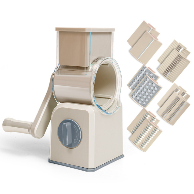 Multifunctional hand-operated vegetable cutter, kitchen drum vegetable slicer, grater and shredder tool,HangYu Housewares ,Multifunctional hand-operated vegetable cutter, kitchen drum vegetable slicer, grater and shredder tool