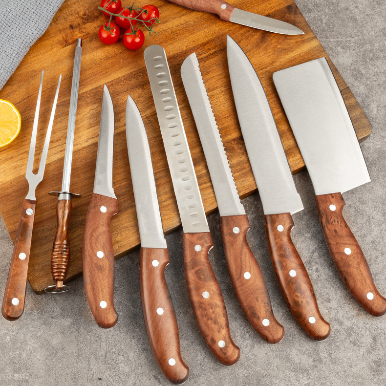 Stainless steel kitchen knife set,HangYu Housewares ,Stainless steel kitchen knife set