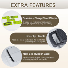Multifunctional vegetable cutter, dicing tool, potato shredder, slivering tool, slicing tool - essential household gadget!,HangYu Housewares ,Multifunctional vegetable cutter, dicing tool, potato shredder, slivering tool, slicing tool - essential household gadget!